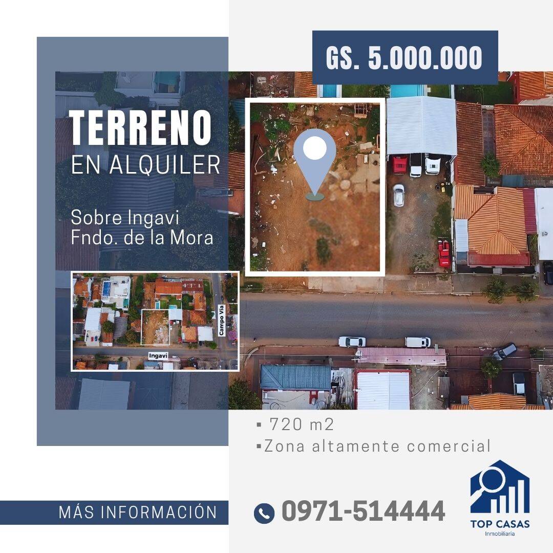 #30 - Terreno para construcción para Alquiler en Fernando de la Mora - PY-11