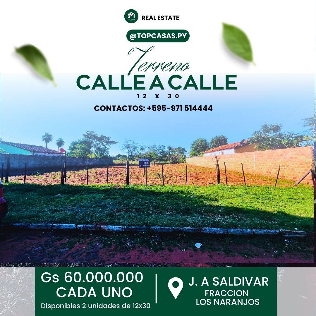 #39 - Área para Venta en José Augusto Saldivar - PY-11